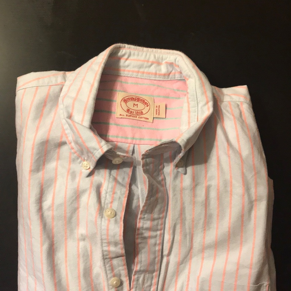 Brooks Brothers Striped Oxford